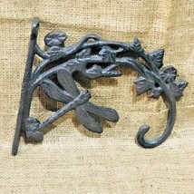 Dragonfly Plant Hook Hanger Cast Iron Antique Style Rustic Farmhouse Hanging  - £17.29 GBP