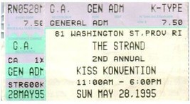 Kiss Konvention Ticket Stub May 28 1995 Providence Rhode Island - £11.86 GBP