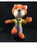 Disney Zootopia Nick Wilde Small Plush Toy 9 inch Fox with Tie - £10.06 GBP