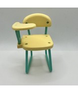 Vintage 1990 Barbie School Chair Yellow Plastic Dollhouse House Desk Single - £3.60 GBP