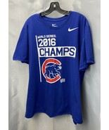 Chicago Cubs Shirt Mens 2XL Graphic Nike Blue MLB Baseball 2016 Champs XXL - $14.99