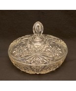 Vintage Anchor Hocking Early American Prescut large candy dish with lid ... - $15.00