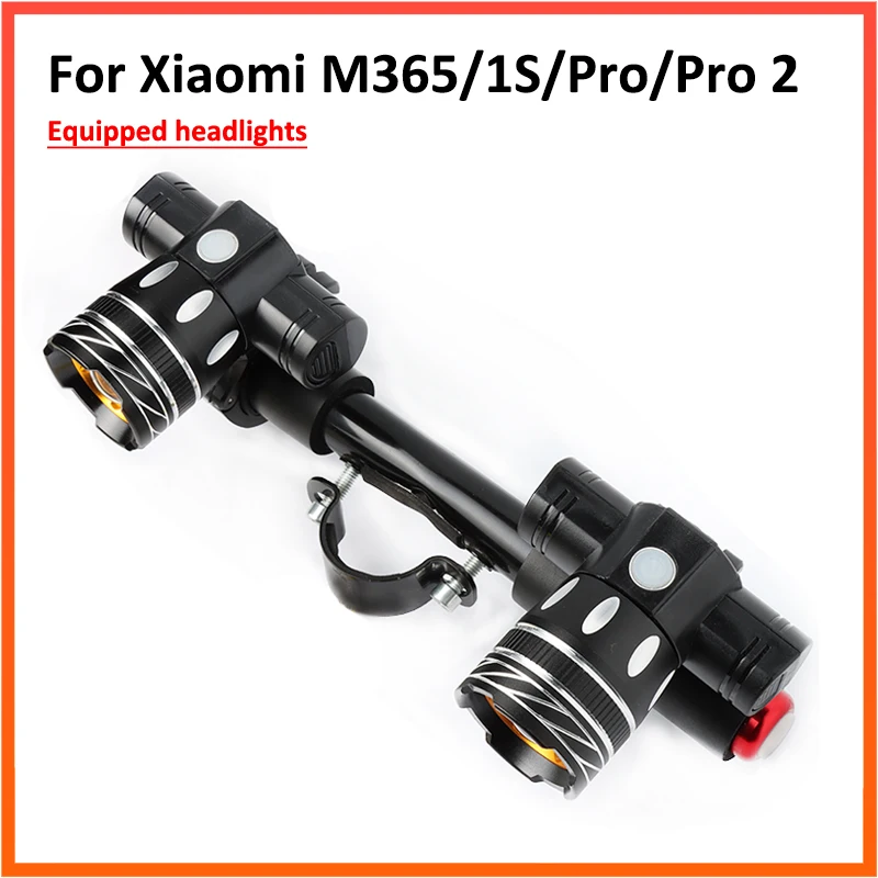 LED Headlight For Xiaomi M365 /Pro Electric Scooter Zoomable 1200mAh Bat... - $38.51+