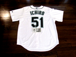 Ichiro Suzuki # 51 Mariners Signed Auto Majestic Game Home Jersey Ichiro Steiner - £544.41 GBP