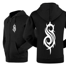 Men Slipknot Sportswear Cosplay Hoodie Sweatshirt Full Zip UP Jacket Coat - $399.63 MXN
