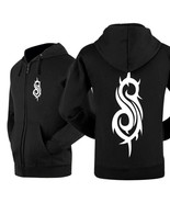 Men Slipknot Sportswear Cosplay Hoodie Sweatshirt Full Zip UP Jacket Coat - $399.63 MXN