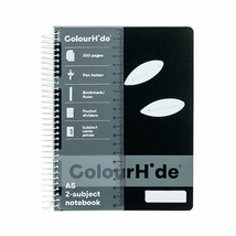 Colourhide A5 Notebook 300pg (Black) - $60.42