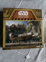 Star Wars Galaxy&#39;s Edge Trading Post 500 Piece Jigsaw Puzzle Buffalo Gam... - £7.86 GBP