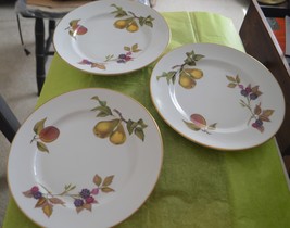 Royal Worcester Evesham Salad Plates, 8.25&quot;, 3 Plates - $31.00