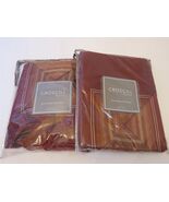 2 Croscill HERITAGE Stripe Euro Shams new Red - $57.55