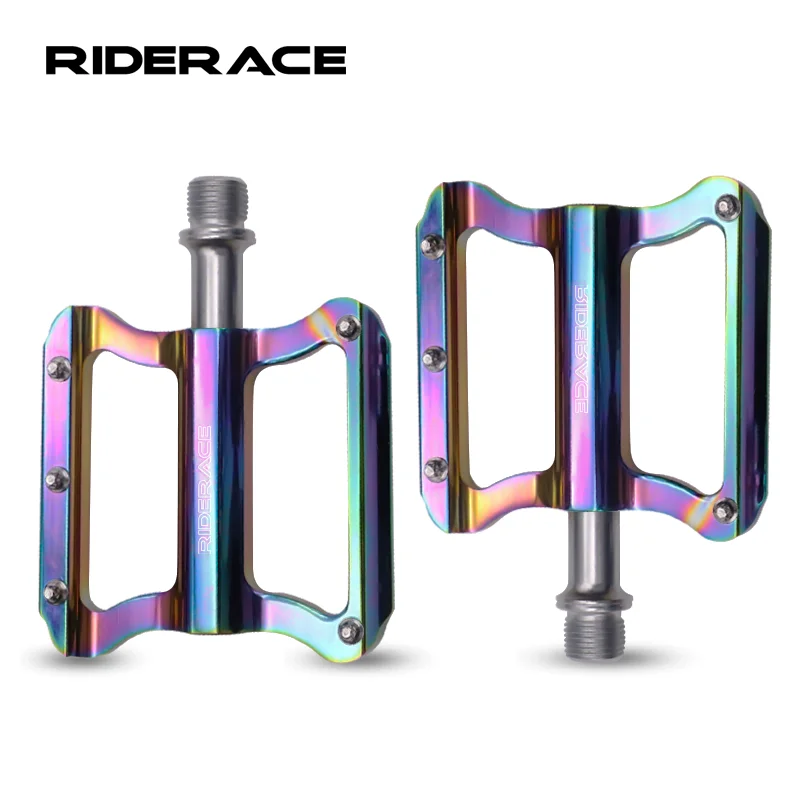 Bicycle Pedals Ultralight Aluminum Alloy Colorful ing  Anti-Skid Foot Pedal Mtb  - $130.84