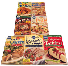 Pillsbury Vintage Lot Of 7 Cook Booklets Chicken, Christmas, Pasta, &amp; Mu... - $13.88