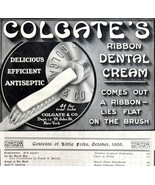 Colgate Ribbon Dental Cream 1909 Advertisement Toothpaste Hygiene DWCC16 - £23.53 GBP