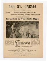 48th St Cinema Program 1942 New York Himlaspelet Heavenly Play Swedish Film - $27.72