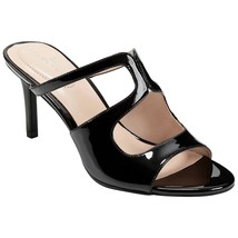 Bandolino Women Stiletto Heel Slide Sandal Mizelle3 Size US 9M Black Fau... - £25.55 GBP