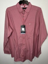 Ariat Pro Series Grover Postbox Red Long Sleeve Checkered Button Up Shir... - $49.49