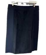Liz Claiborne Rich Black Tall Pencil Skirt Ponte Knit Lined LT - $18.95 CAD