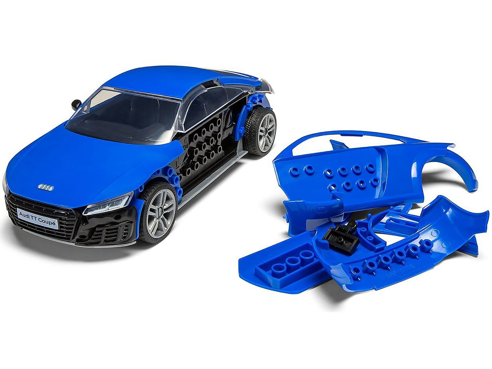 Skill 1 Model Kit Audi TT Coupe Blue Snap Together Painted Plastic ...