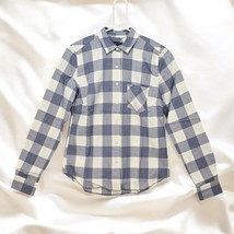 UNTUCKit Shirt Volnay Woman Size 0 Blue White Plaid Button Up Preppy Cowgirl NEW - $20.56