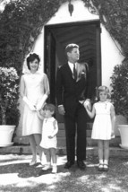 John F. Kennedy Jacqueline Kennedy with Children 24x18 Poster - £17.91 GBP