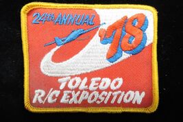 Vtg NOS Embroidered 24th Annual Toledo R/C Exposition '78 Patch HTF AMA ... - $29.99