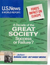 U.S. News &amp; World Report June 9, 1975 A Decade of the Great Society - $2.50