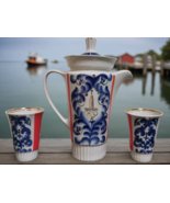 1980 Moscow Olympics Set Porcelain Coffee Tea Pot &quot;Olympic&quot; &amp; 2 Cups Bro... - $2,260.92 MXN