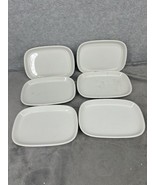 Lot Of 6 Vintage Pfaltzgraff Small White Dishes #426 Stoneware 6.75&quot; x 4.5&quot; - £25.24 GBP