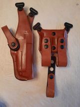 Fits Beretta 92FS Vertec 9mm 4.7”BBL W/Out Rail Leather Shoulder Holster #1002# image 10