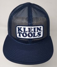 Klein Tools Lineman Patch All Mesh Trucker Hat Baseball Cap Snapback Blue VTG - £31.80 GBP
