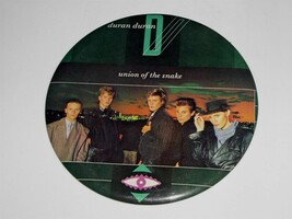 Duran Duran Pin Back Button Union Of The Snake Large 6&quot; Cardboard Simon ... - $34.99