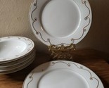 Pier 1 Imports Holiday Scroll 5 Soup / Pasta Bowls 8¾&quot; &amp; 3 Dinner Plates... - £32.06 GBP