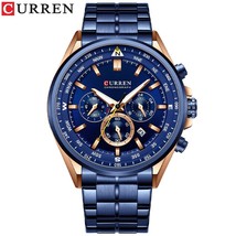 Curren Watch Men Wrist Watch Bracelet Men&#39;s Fashion Sports Waterproof Wa... - £61.47 GBP