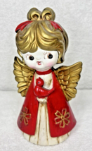 Vintage Holt Howard Angel Red Bird Christmas Figurine 7 1/2&quot; Japan Lots ... - $29.21