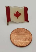 Canada Canadian Red Maple Leaf &amp; Flag Lapel Hat Vest Pin Lot of Three - £19.31 GBP