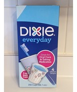 Dixie Disposable Paper Bath Cups  Floral  4 Designs 3 Oz Open Box 98 Total - £14.07 GBP