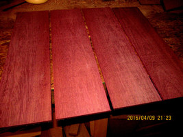 Packages Of Thin Premium Kiln Dried, Sanded Exotic Purpleheart Lumber - £47.36 GBP+