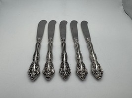 Set of 5 Oneida Stainless Steel MICHELANGELO Individual Butter Spreaders - $119.99