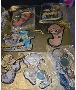 Lot of 7 ~ Precious Moments Christmas  Hand-painted Capice Ornaments-Sam... - $366.06 MXN