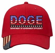 Doge Hat Department of Government Efficiency Embroidered RED Cap Special - - $36.95 CAD