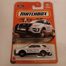 Matchbox 2023 #26 White 2016 Ford Interceptor Utility Police MBX Off Road Series - £9.43 GBP