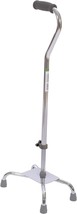 Essential Medical Supply Large Base Quad Cane, Silver - £51.15 GBP