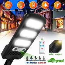 4500Lm 213Led Solar Street Light Pir Motion Sensor Led Wall Lamp Ip67 Waterproof - £33.54 GBP