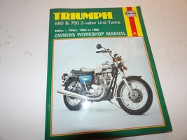 1963-1983  Triumph 650-750 2 Valve Unit Twins Haynes Workshop Manual - $522.44 MXN