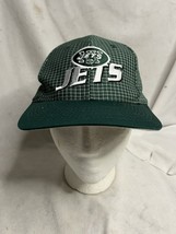 Vintage Logo 7 NFL New York Jets Hat Snapback Green White Football - £19.54 GBP