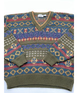 Vintage sears men’s store v neck sweater 80s unisex - £15.76 GBP