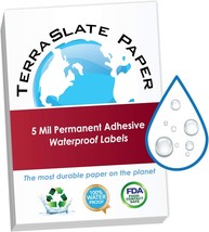 5 Mil Permanent Adhesive Waterproof Labels 8.5&quot; x 11&quot; Printable Sticker ... - £53.62 GBP