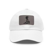 Personalized Dad Hat with Embroidered Leather Patch, 100% Bio-washed Chi... - £17.74 GBP