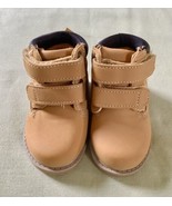 Infant Wonder Nation Boots Work Boots Lt. Brown Strap Over Sz. 2 Infant ... - $21.99