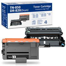 2pack High Yield DR820 Drum &amp; TN850 Toner for Brother HL-L6200DW MFC-L5900DW - £42.48 GBP